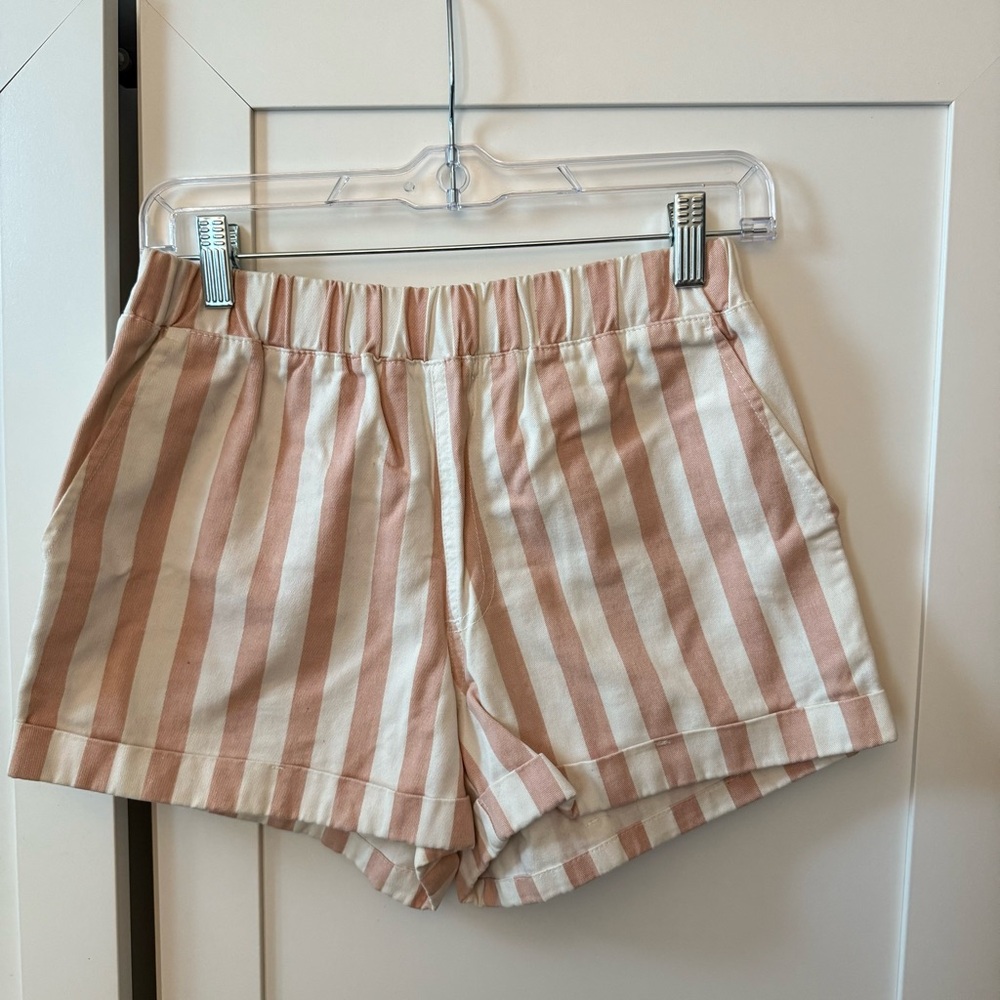 Pink & White Shorts Size M